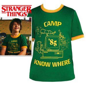 Netflix Stranger Things "Camp Know Where" Dustin's Green T-Shirt